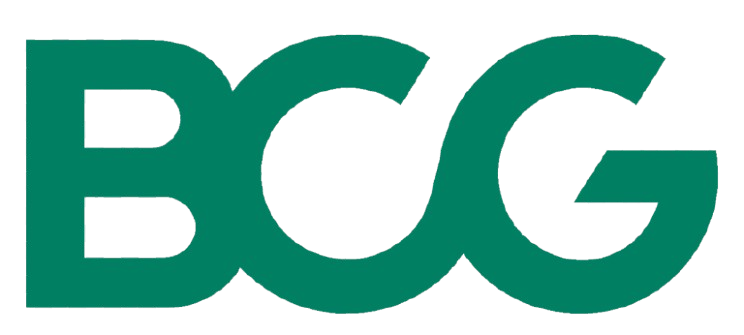 BCG logo in green letters.