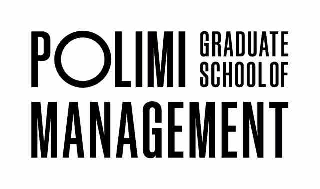 Logo of POLIMI Graduate School of Management in black text on white background.